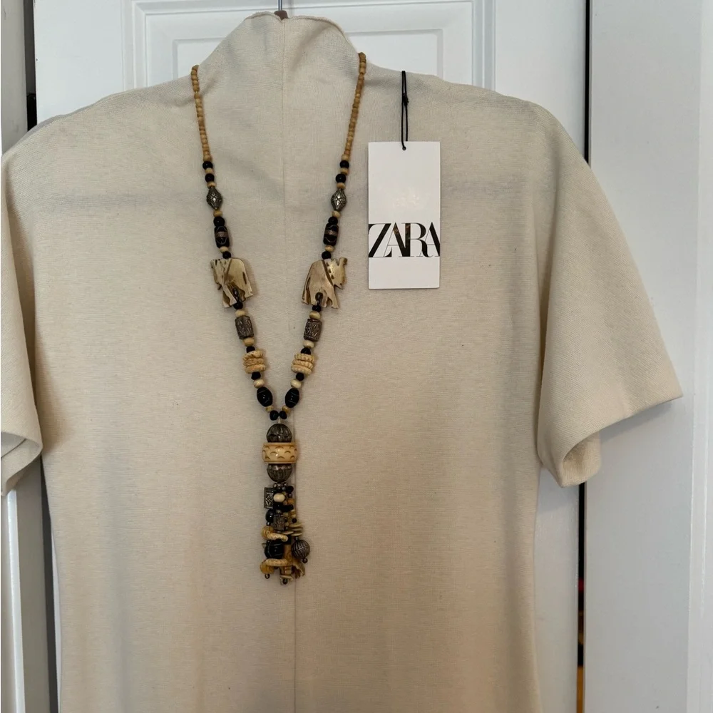 Elegant Cream Jumpsuit by ZARA - Picture 15 of 16